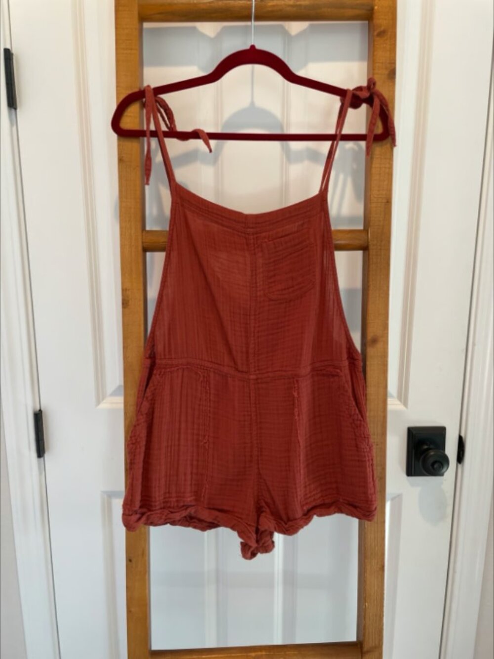 Abercrombie rust orange swim cover